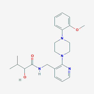 molecular formula C22H30N4O3 B5385305 2-hydroxy-N-({2-[4-(2-methoxyphenyl)piperazin-1-yl]pyridin-3-yl}methyl)-3-methylbutanamide 