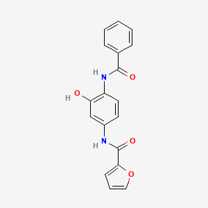 N-{3-hydroxy-4-[(phenylcarbonyl)amino]phenyl}furan-2-carboxamide