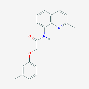 2-(3-methylphenoxy)-N-(2-methylquinolin-8-yl)acetamide