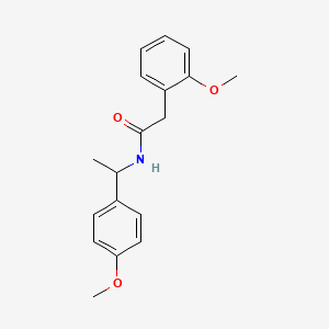 2-(2-methoxyphenyl)-N-[1-(4-methoxyphenyl)ethyl]acetamide