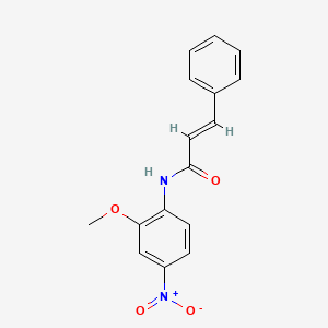 molecular formula C16H14N2O4 B5385370 (E)-N-(2-METHOXY-4-NITROPHENYL)-3-PHENYL-2-PROPENAMIDE 