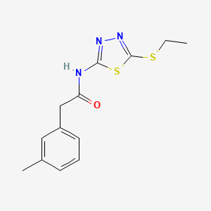 N-[5-(ethylsulfanyl)-1,3,4-thiadiazol-2-yl]-2-(3-methylphenyl)acetamide