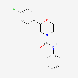 2-(4-chlorophenyl)-N-phenylmorpholine-4-carboxamide