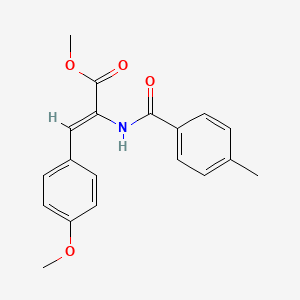 methyl (Z)-3-(4-methoxyphenyl)-2-[(4-methylbenzoyl)amino]prop-2-enoate