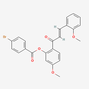 5-methoxy-2-[3-(2-methoxyphenyl)acryloyl]phenyl 4-bromobenzoate