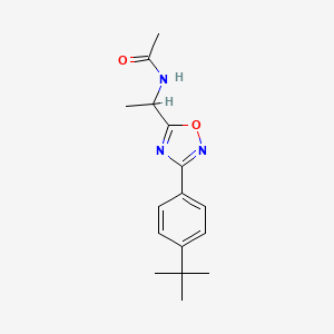 N-{1-[3-(4-tert-butylphenyl)-1,2,4-oxadiazol-5-yl]ethyl}acetamide