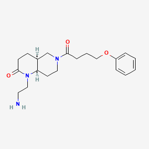 rel-(4aS,8aR)-1-(2-aminoethyl)-6-(4-phenoxybutanoyl)octahydro-1,6-naphthyridin-2(1H)-one hydrochloride