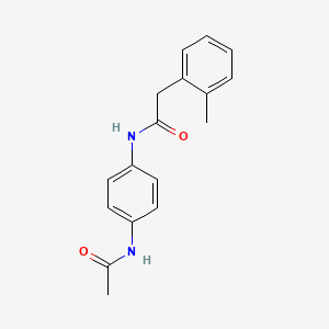 N-(4-acetamidophenyl)-2-(2-methylphenyl)acetamide