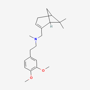 2-(3,4-dimethoxyphenyl)-N-[(6,6-dimethylbicyclo[3.1.1]hept-2-en-2-yl)methyl]-N-methylethanamine