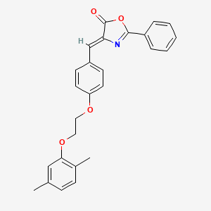 4-{4-[2-(2,5-dimethylphenoxy)ethoxy]benzylidene}-2-phenyl-1,3-oxazol-5(4H)-one