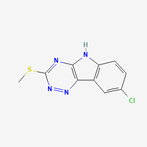 8-chloro-3-methylsulfanyl-5H-[1,2,4]triazino[5,6-b]indole