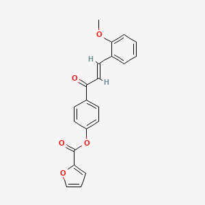 [4-[(E)-3-(2-methoxyphenyl)prop-2-enoyl]phenyl] furan-2-carboxylate