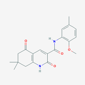 N-(2-methoxy-5-methylphenyl)-7,7-dimethyl-2,5-dioxo-1,2,5,6,7,8-hexahydroquinoline-3-carboxamide