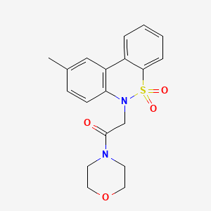 9-methyl-6-[2-(4-morpholinyl)-2-oxoethyl]-6H-dibenzo[c,e][1,2]thiazine 5,5-dioxide