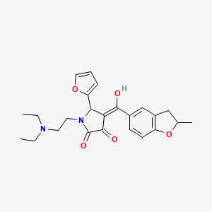 1-[2-(diethylamino)ethyl]-5-(2-furyl)-3-hydroxy-4-[(2-methyl-2,3-dihydro-1-benzofuran-5-yl)carbonyl]-1,5-dihydro-2H-pyrrol-2-one