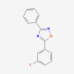 5-(3-fluorophenyl)-3-phenyl-1,2,4-oxadiazole