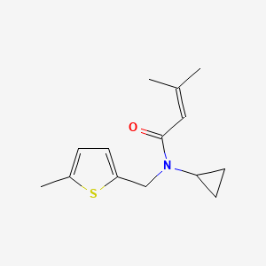 N-cyclopropyl-3-methyl-N-[(5-methyl-2-thienyl)methyl]but-2-enamide