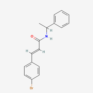 3-(4-bromophenyl)-N-(1-phenylethyl)acrylamide