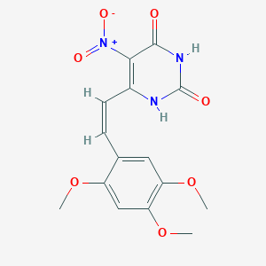 5-nitro-6-[2-(2,4,5-trimethoxyphenyl)vinyl]-2,4(1H,3H)-pyrimidinedione