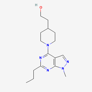 2-[1-(1-methyl-6-propyl-1H-pyrazolo[3,4-d]pyrimidin-4-yl)-4-piperidinyl]ethanol