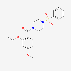 (2,4-DIETHOXYPHENYL)[4-(PHENYLSULFONYL)PIPERAZINO]METHANONE