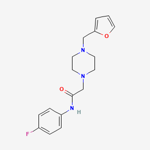 N-(4-fluorophenyl)-2-[4-(furan-2-ylmethyl)piperazin-1-yl]acetamide