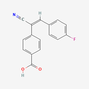 molecular formula C16H10FNO2 B5385787 4-[(E)-1-cyano-2-(4-fluorophenyl)ethenyl]benzoic acid 