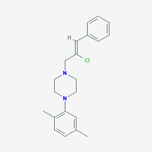 1-(2-chloro-3-phenyl-2-propen-1-yl)-4-(2,5-dimethylphenyl)piperazine