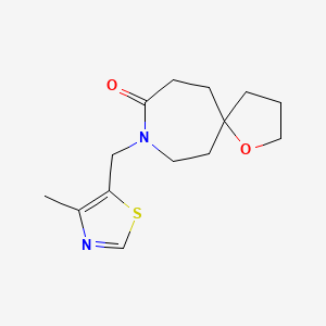 8-[(4-methyl-1,3-thiazol-5-yl)methyl]-1-oxa-8-azaspiro[4.6]undecan-9-one