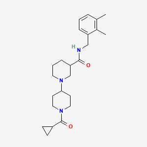 molecular formula C24H35N3O2 B5385851 1'-(cyclopropylcarbonyl)-N-(2,3-dimethylbenzyl)-1,4'-bipiperidine-3-carboxamide 