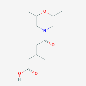 5-(2,6-Dimethylmorpholin-4-yl)-3-methyl-5-oxopentanoic acid