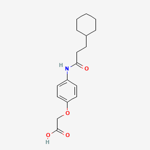 {4-[(3-cyclohexylpropanoyl)amino]phenoxy}acetic acid