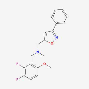 (2,3-difluoro-6-methoxybenzyl)methyl[(3-phenyl-5-isoxazolyl)methyl]amine