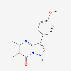 3-(4-methoxyphenyl)-2,5,6-trimethylpyrazolo[1,5-a]pyrimidin-7(4H)-one