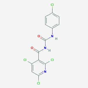 molecular formula C13H7Cl4N3O2 B5385902 1-(4-CHLOROPHENYL)-3-(2,4,6-TRICHLOROPYRIDINE-3-CARBONYL)UREA 