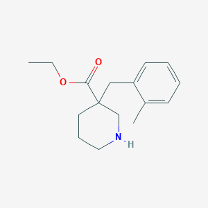 3-[(2-methylphenyl)methyl]-3-Piperidinecarboxylic acid ethyl ester