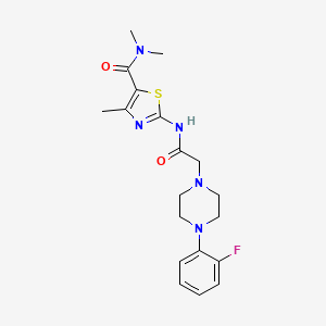 2-{2-[4-(2-FLUOROPHENYL)PIPERAZIN-1-YL]ACETAMIDO}-NN4-TRIMETHYL-13-THIAZOLE-5-CARBOXAMIDE