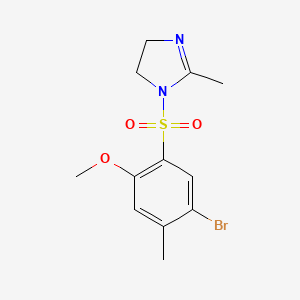 1-(5-Bromo-2-methoxy-4-methylphenyl)sulfonyl-2-methyl-4,5-dihydroimidazole