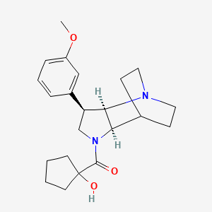 1-{[(3R*,3aR*,7aR*)-3-(3-methoxyphenyl)hexahydro-4,7-ethanopyrrolo[3,2-b]pyridin-1(2H)-yl]carbonyl}cyclopentanol