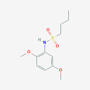 molecular formula C12H19NO4S B5386061 N-(2,5-dimethoxyphenyl)butane-1-sulfonamide 