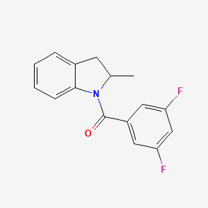 1-(3,5-DIFLUOROBENZOYL)-2-METHYL-2,3-DIHYDRO-1H-INDOLE