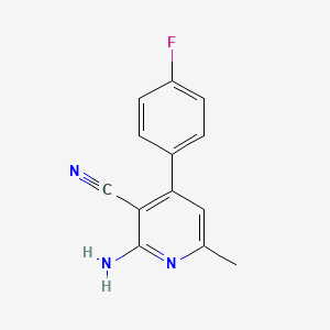 2-Amino-4-(4-fluorophenyl)-6-methylpyridine-3-carbonitrile