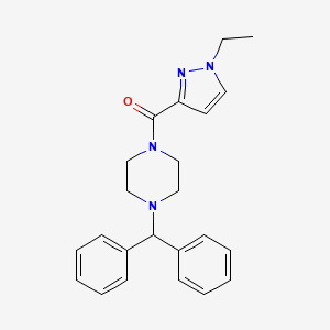 (4-BENZHYDRYLPIPERAZINO)(1-ETHYL-1H-PYRAZOL-3-YL)METHANONE