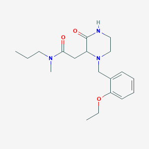 2-[1-(2-ethoxybenzyl)-3-oxo-2-piperazinyl]-N-methyl-N-propylacetamide