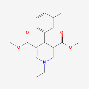 3,5-DIMETHYL 1-ETHYL-4-(3-METHYLPHENYL)-1,4-DIHYDROPYRIDINE-3,5-DICARBOXYLATE