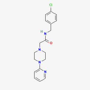 N-[(4-chlorophenyl)methyl]-2-[4-(pyridin-2-yl)piperazin-1-yl]acetamide