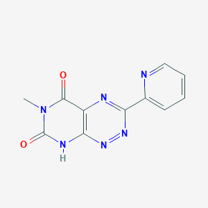 6-methyl-3-(pyridin-2-yl)pyrimido[5,4-e][1,2,4]triazine-5,7(6H,8H)-dione