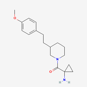 [1-({3-[2-(4-methoxyphenyl)ethyl]-1-piperidinyl}carbonyl)cyclopropyl]amine hydrochloride