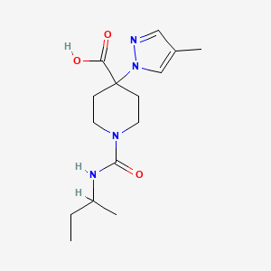 1-[(sec-butylamino)carbonyl]-4-(4-methyl-1H-pyrazol-1-yl)piperidine-4-carboxylic acid