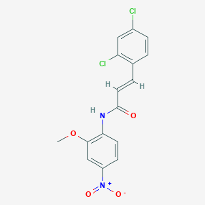 (2E)-3-(2,4-dichlorophenyl)-N-(2-methoxy-4-nitrophenyl)prop-2-enamide